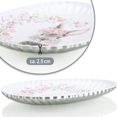 Набір тарілок до Великодня 6 шт com-four