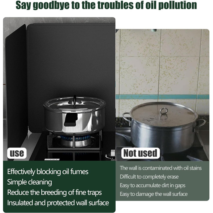 Складаний бризкозахисний екран для кухні 40 х 40 см Evimstil