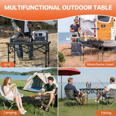 Складной кемпинговый стол 67 x 58 x 44/70 см FUNYKICH
