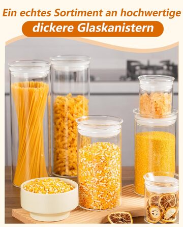 Мл баночки для зберігання скляні з кришкою набір 4, маленькі герметичні баночки для зберігання з кришкою для спецій, баночки для зберігання спецій, скляна банка зі скляною кришкою для чаю та трав (6-1500 мл набір 2), 300