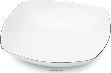 Набор посуды konsimo Combi на 12 персон Набор тарелок CARLINA Modern 36 предметов Столовый сервиз - Сервиз и наборы посуды - Комбинированный сервиз на 12 персон - Сервиз для семьи - Посуда Столовая посуда (Комбинированный сервиз 30 шт., Golden Edges)