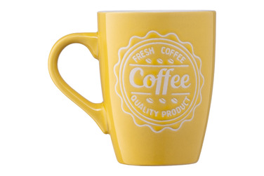 ARDESTO Чашка Coffee, 330 мл, желтая, керамика
