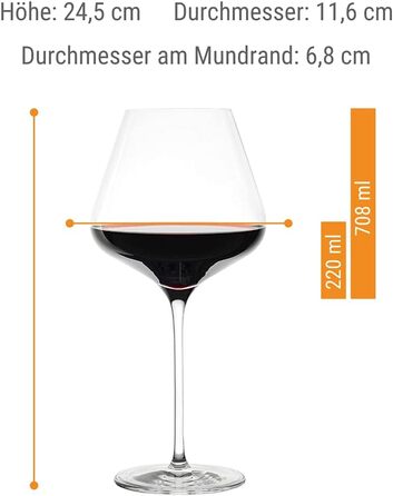Набор бокалов для красного вина 708 мл, 6 предметов, Quatrophil Stölzle Lausitz