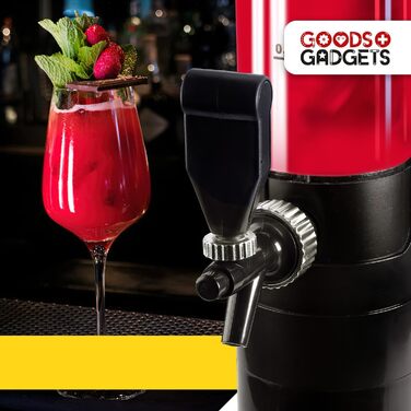 Система разлива пива и стойка для пива 3,5 л с охлаждением Премиальный диспенсер для напитков и пивная колонна для вечеринок Напиточная, разливочная и питьевая колонны Идеальный гаджет для пива и апероля (1 диспенсер для пива, 5 л)