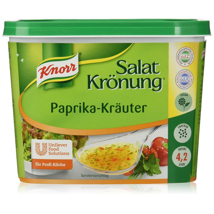 Заправка для салату Knorr Art (Легко готується, універсальна заправка для салату) 1 упаковка (1 x 1 кг) (Перці, 500 г (1 упаковка))