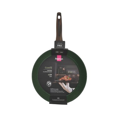 Сковорода для жарки Fissman 28x6 см CUISINE литой алюминий с антипригарным покрытием (14599)