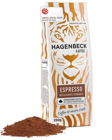 Кава - Кав&39ярня - Смажена кава - Мелені кавові зерна - 250 г - 100 арабіка - Ароматна - Традиційна кавова суміш (Еспресо, 250 г (1 упаковка))