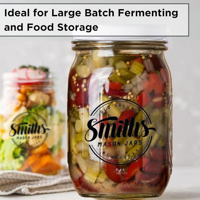 Банка для консервации с крышкой 3,8л Smiths Mason Jars