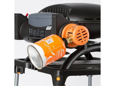 КОМПЛЕКТ Портативный переносной газовый гриль O-GRILL 500, серебро+шланг в подарок! Код: 013369