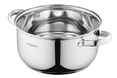 ARDESTO Gemini Gourmet Pot, стеклянная крышка, 3,8 л, нержавеющая сталь