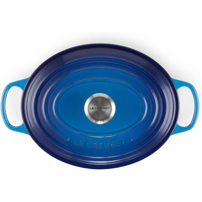 Гусятница / жаровня з кришкою 27 см, синій Le Creuset