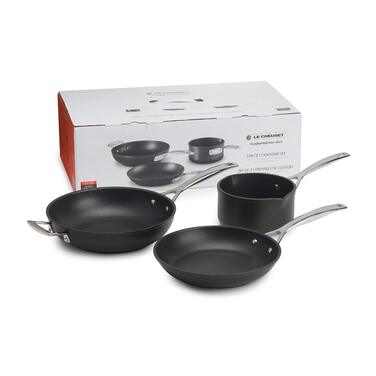 Набір кухонного посуду професійний 3 предмета, чорний Le Creuset