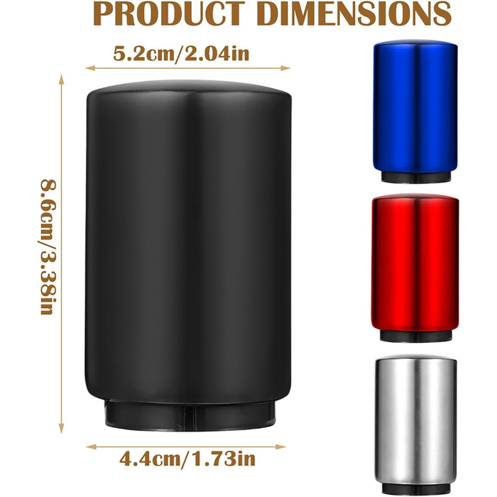 Автоматичний відкривач для пляшок 4 шт LUPATDY