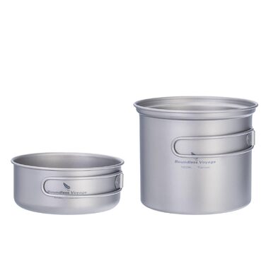 Набор производной посуды для кемпинга 500 и 1000 мл iBasingo