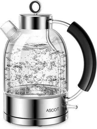 Електрочайник зі скла 1,5 л 2200 Вт ASCOT