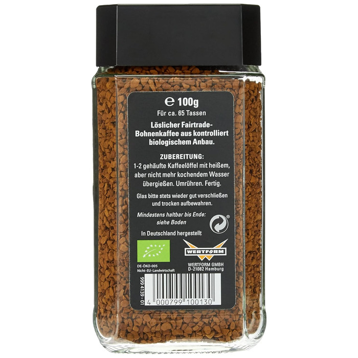 Розчинна кава Mount Hagen, 100 г (чорна, 16,67 г (36 шт.))