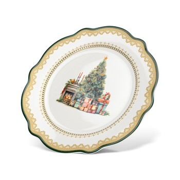 Тарелка Fissman 20 см CHRISTMAS EVE фарфор (13756)