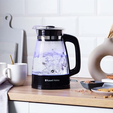 Электрический стеклянный чайник 1,7л 2400 Вт Russell Hobbs