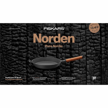 Сковорода чугунная Fiskars Norden 28 см (1026571)