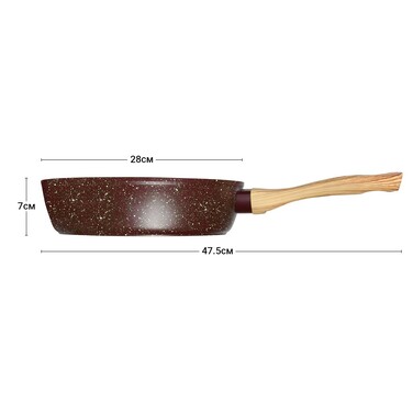 Сковорода для жарки Fissman MOSSES STONE 28x7 см (4298)