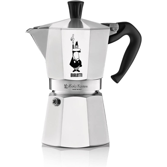 Кофеварка гейзерная 270 мл на 6 чашек Moka Express Bialetti