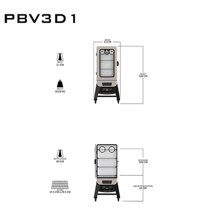 Електричний гриль-смокер 3-Series Digital Electric Pit Boss, 10600 Код: 011114