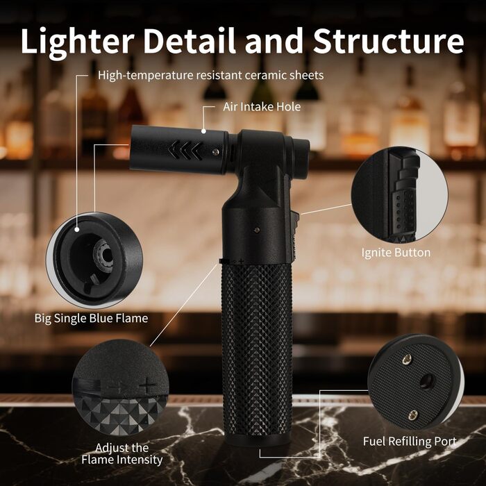 Набор для копчения коктейлей с 8 вкусами деревянной щепы PIPITA