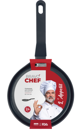Сковорода для блинов Bravo Chef L'Appetit 24 см (7161772)