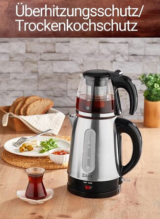 Чайник 2200 Вт Захист від перегріву 100 без BPA Захисне скло Фільтр від накипу Чайник Водоочисник Чайник Чайник Чайник зі скла та нержавіючої сталі