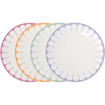 Набор из 4 обеденных тарелок 26,6 см, разноцветные Fleur Villeroy & Boch