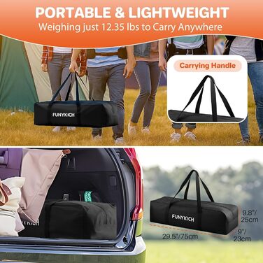 Складной кемпинговый стол 100 x 50 x 70/87 см FUNYKICH