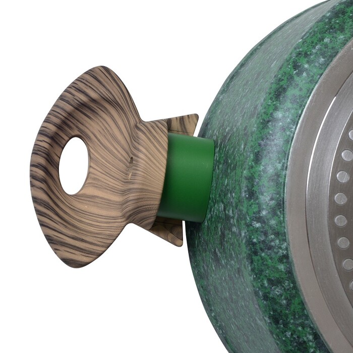 Кастрюля со стеклянной крышкой Fissman MALACHITE 20x9,8 см на 2,7 л (4318)
