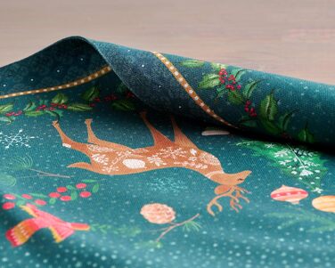 Бавовняні килимки, набір з 4 шт. , декоративні килимки, пасхальні килимки, що миються, для свят, вечерь, весни, літа (33 см x 48 см) (08 - Різдво Hygge), 39Hermine, 100