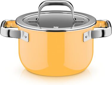 Набор кастрюль со стеклянными крышками, 4 предмета, желтый Fusiontec Mineral Pro WMF