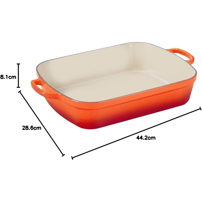Форма для запікання прямокутна 37 см, полум'яно-червоний Signature Le Creuset