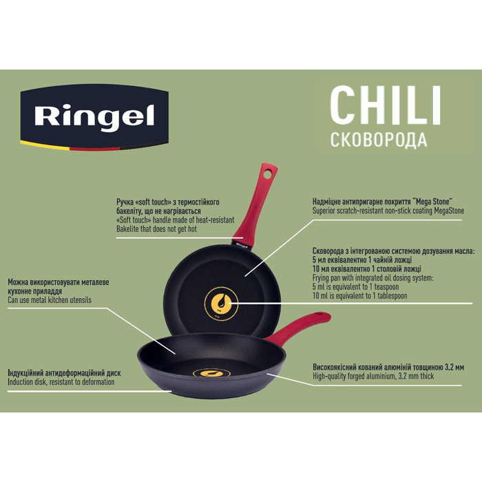 Сковорода RINGEL Chili 28 см (6323428)