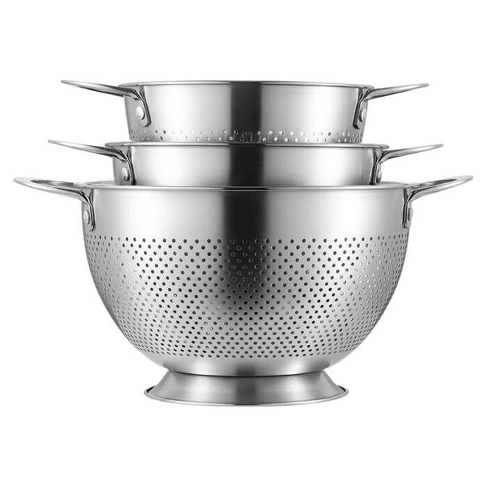 Набір з 3 кухонних друшляків із нержавіючої сталі XIAOMIANYANG