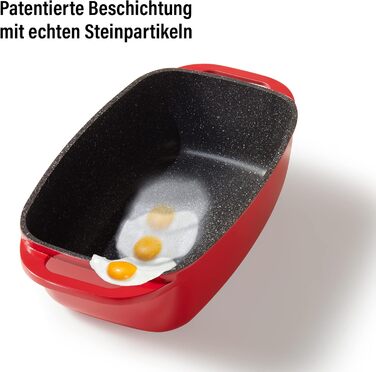 Жаровня с крышкой 40 х 22 см 5,8 л красная STONELINE