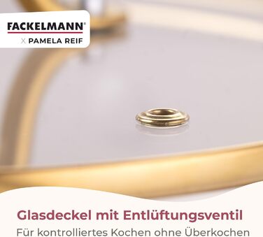 Кастрюля 1,7 л со стеклянной крышкой 16 см, пастельно-бежевый Pamela Reif Fackelmann