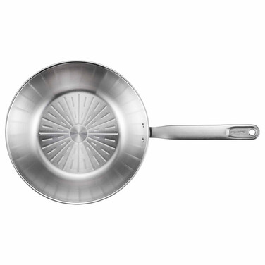 Сковорода Wok Fiskars All Steel Pure матова 28 см (1065629)
