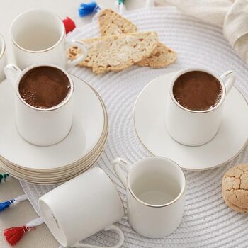 Набір чашок кавових на 6 персон, 12 предметів Elda Karaca