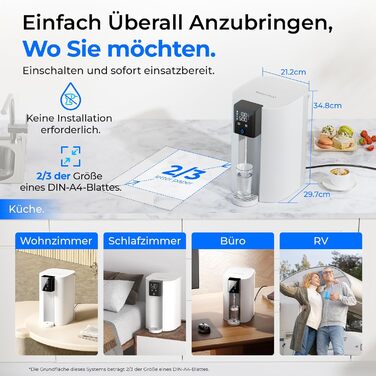 Настільна система зворотного осмосу CoreRO з мінералізатором WD‑C1SL Waterdrop