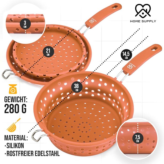 Складаний друшляк 3-в-1HOME SUPPLY