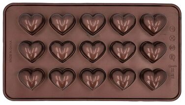 Форма для приготування шоколадних цукерок у вигляді сердечок, 2 шт, 11,5 х 21 см, RBV Birkmann