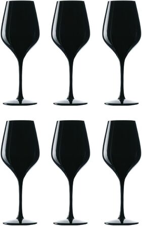 Набір келихів для сліпої дегустації вина 350 мл, 6 предметів, чорні Exquisite Stölzle Lausitz