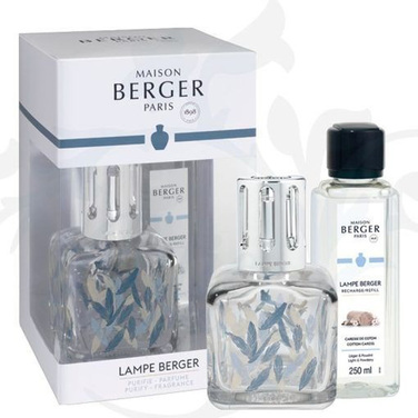 Аромалампа Maison Berger Paris ICE CUBE PLUMES, 256 мл+ Наповнювач з ароматом COTTON CARESS, 250 мл