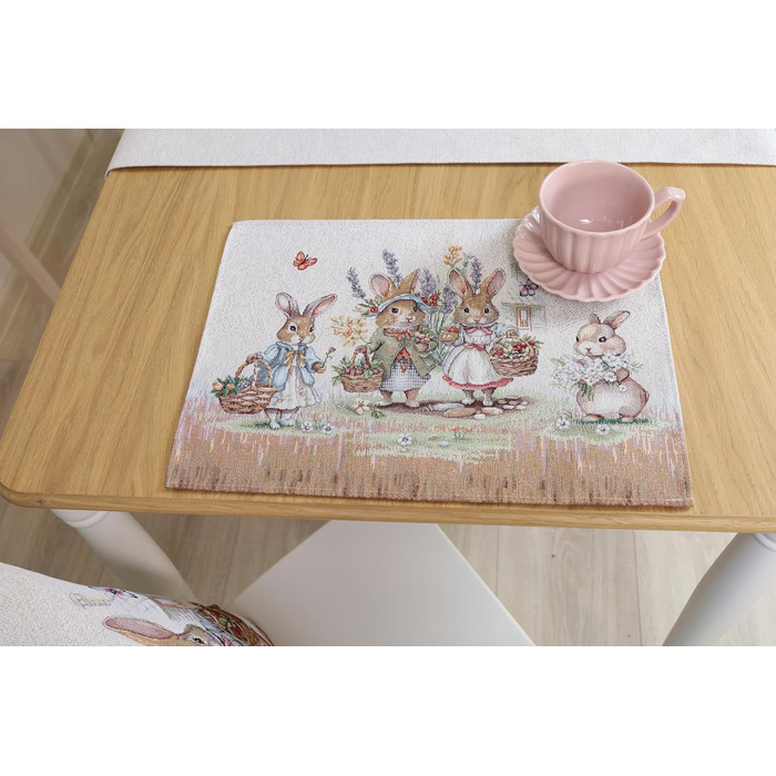 Набор из 4 подставок под тарелки 35 х 45 см textile idea