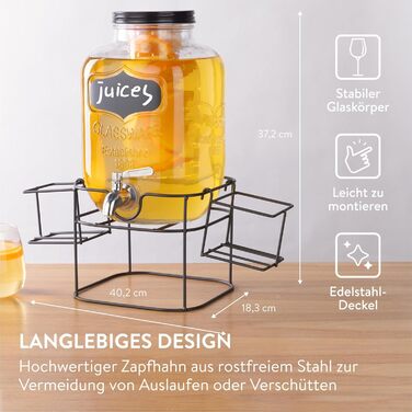 Диспенсер для напоїв з краном 5 л Navaris