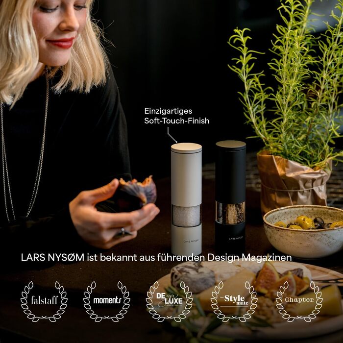 Набор из 2 мельниц для соли и перца, пепельно-серый Lagom LARS NYSØM
