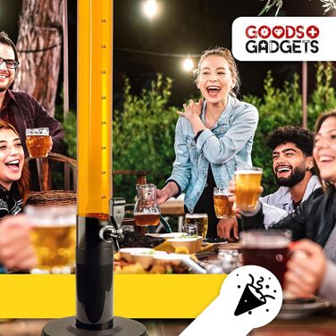 Система разлива пива и стойка для пива 3,5 л с охлаждением Премиальный диспенсер для напитков и пивная колонна для вечеринок Напиточная, разливочная и питьевая колонны Идеальный гаджет для пива и апероля (1 диспенсер для пива, 5 л)